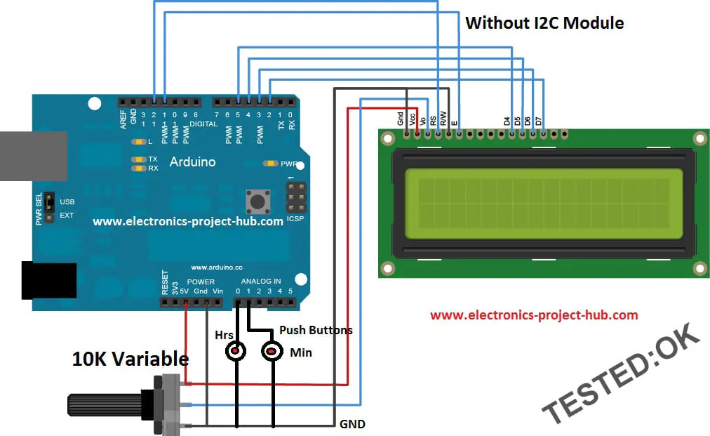 Arduino Digital Clock without RTC