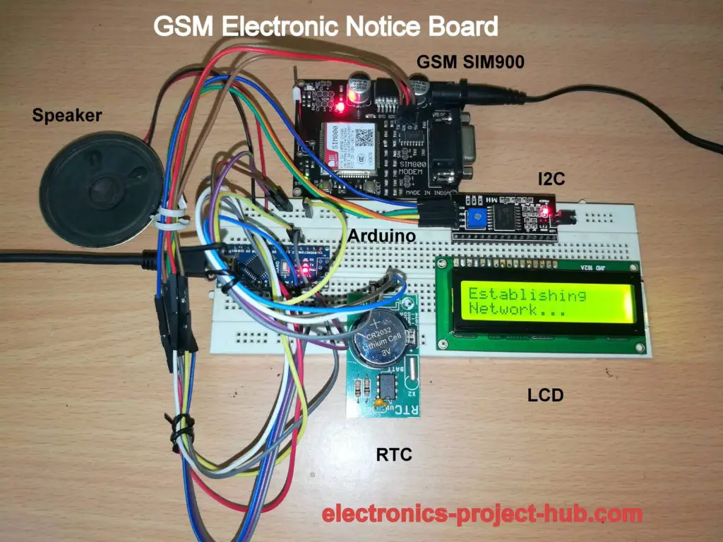 Electronic Notice Board Circuit