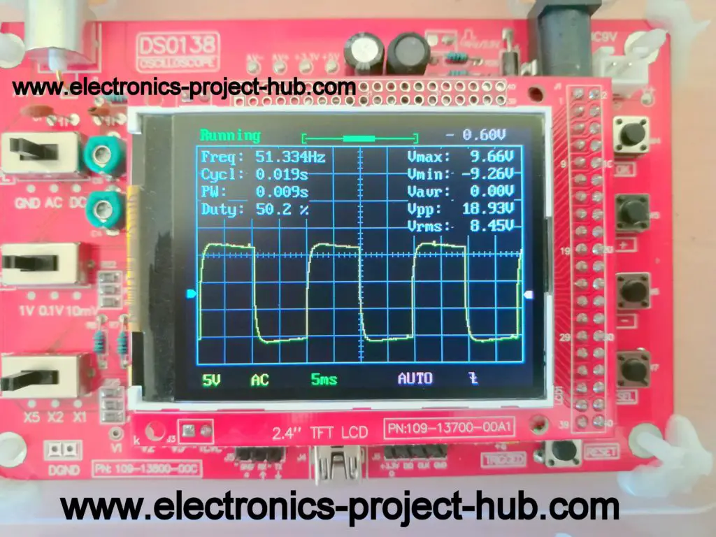 50Hz Square wave from Multivibrator  