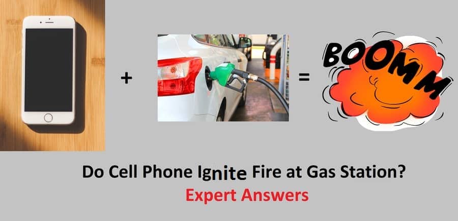 Does cell phone ignite fire