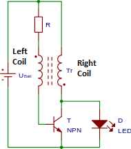 Typical Joule thief Circuit