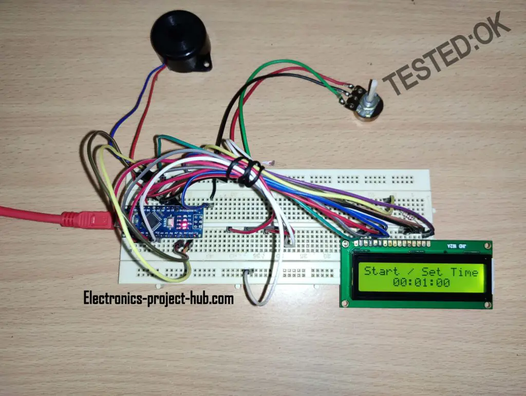 Arduino Countdown Timer with LCD and Buzzer